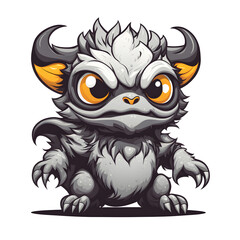 Fototapeta premium Mutant Monster Illustration with Transparent Background for Sticker