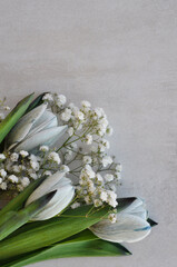 bouquet of beautiful white flowers