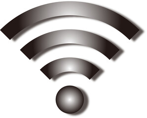 白黒Wi-Fiマーク