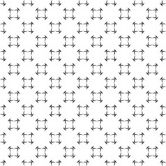 Naklejka premium Black seamless abstract pattern. Overlay for background and backdrop. Ornamental design. PNG graphic illustration with transparent background.