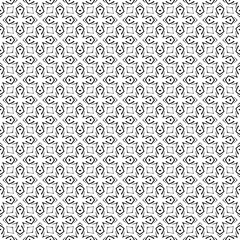 Black seamless abstract pattern. Overlay for background and backdrop. Ornamental design. PNG graphic illustration with transparent background.