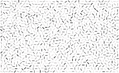 Abstract non-seamless pattern, simple scattered geometry shapes background vector illustration filled with different elements of grey color, decorative texture, trendy modern design