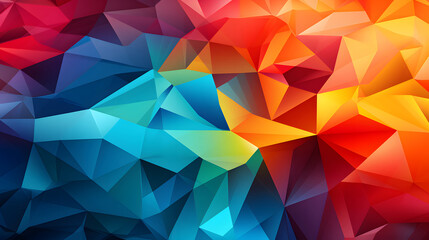 colorful abstract geomatric triangle shape background - obrazy, fototapety, plakaty