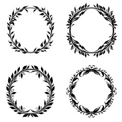 wreath SVG, wreath png, wreath frame, frame svg, frame illustration, wreath illustration, frame, vector, vintage, floral, design, decoration, pattern, ornament, border, illustration, flower, ornate, a