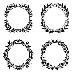 wreath SVG, wreath png, wreath frame, frame svg, frame illustration, wreath illustration, frame, vector, vintage, floral, design, decoration, pattern, ornament, border, illustration, flower, ornate, a