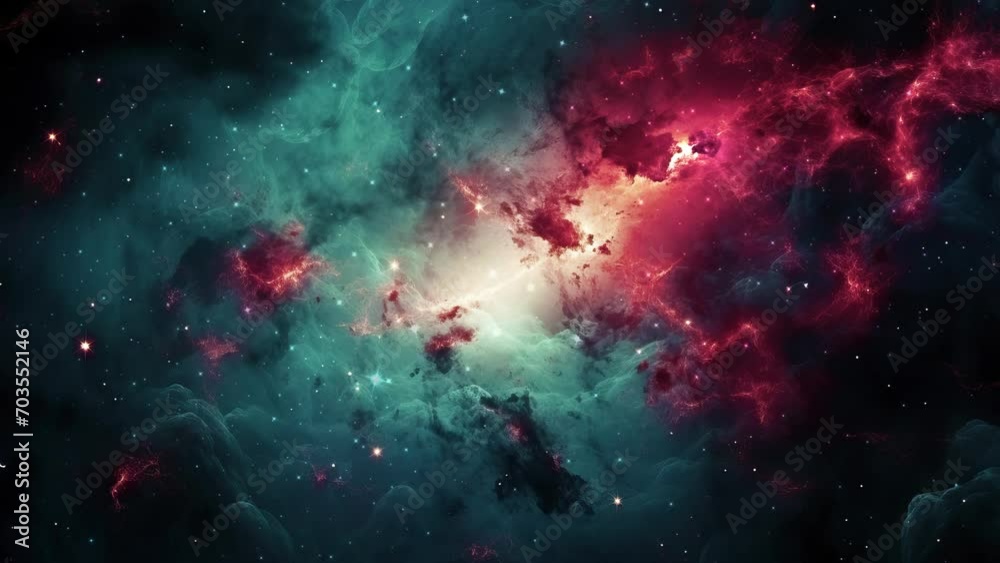 Wall mural galaxy and nebula. abstract space background. endless universe with stars and galaxies in outer spac