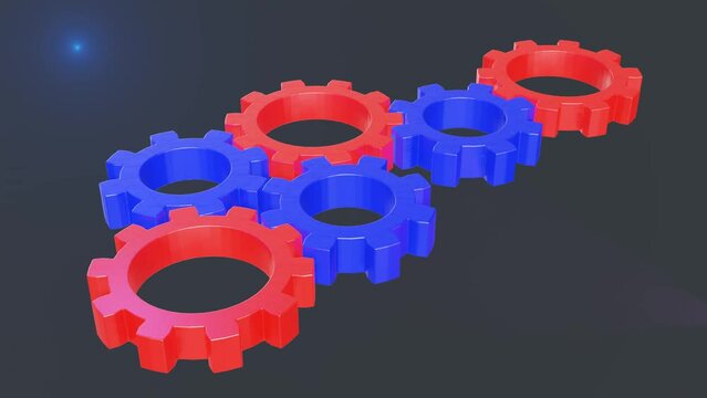 Engrenagens em Movimento: Anima&ccedil;&atilde;o em Loop
