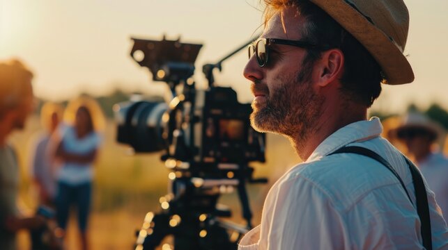 a film director directing a movie scene generative ai