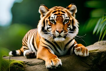 Obraz premium tiger in the zoo