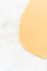 Panda shaped shortbread cookies with chocolate icing