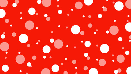 Red seamless pattern with white dots