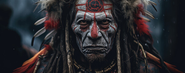 Naklejka premium Portrait of a druid