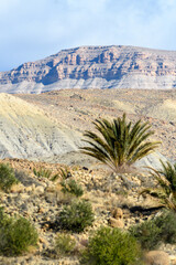 Scenic view from Southern Aures Mountains in Algeria