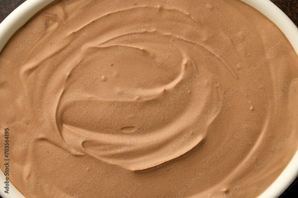 Canvas Prints closeup of homemade chocolate ice cream