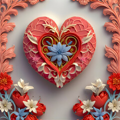 Valentine's Day greeting card is a reminder of love and tenderness