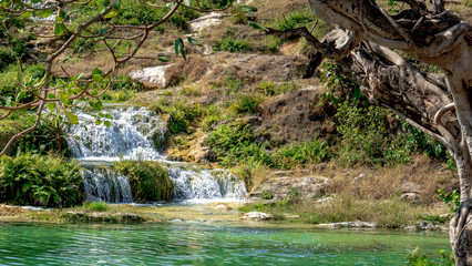 mini Waterfalls at Wadi Darbat in the Dhofar region of Oman