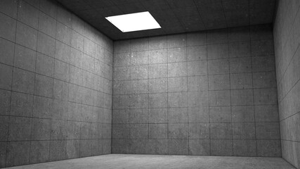 3d old wall with lights