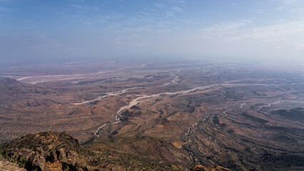Jabal Samhan with majestic mountain range