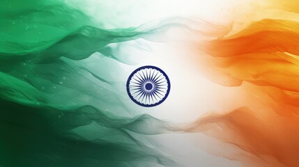 India Republic Day. A vibrant scene unfolds on India Republic Day: Tri-color flags flutter in the patriotic breeze as people celebrate democracy, unity, and national pride.