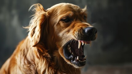 Canine Discontent: A Glimpse into Feral Instincts Golden Retriever dog