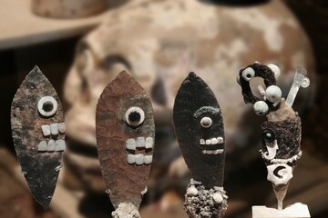 Human Sacrifices - Knives used by the Aztecs during rites that included human sacrifices.