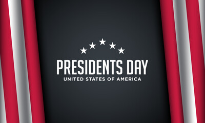 Presidents Day Background Design.