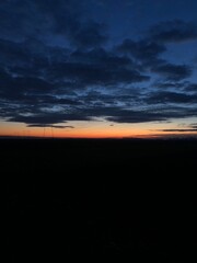 sunset over the lake