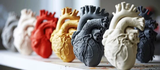 Foto op Plexiglas printer creates plastic models of human heart and art objects. © 2rogan