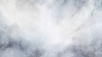 Obraz premium gray watercolor texture with abstract washes and brush strokes on the white paper background, copy space, 16:9