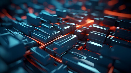 Fototapeta premium Technology abstract graphic poster web page PPT background, abstract background