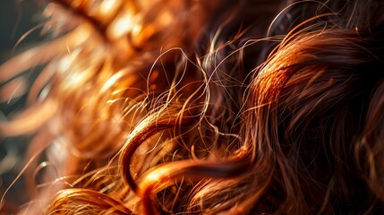 a close up of a hair with a blurry background