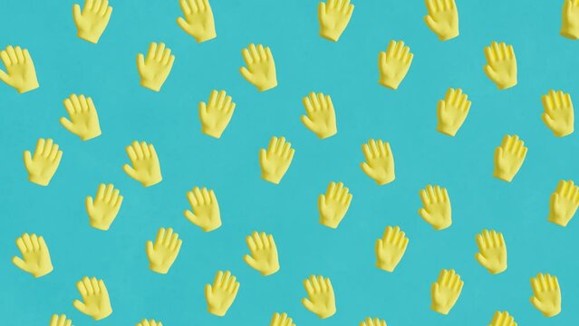Waving Hand Pattern Animation Background