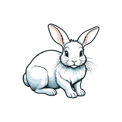illustration vector of cute bunny design