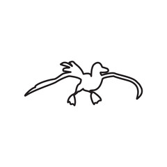 Illustration Vector Graphic of Bird icon design