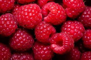 Raspberry texture background, Generative AI