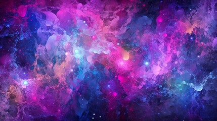 Blue Azure Pink Purple Magenta Nebula Space Abstract Wallpaper, Atmospheric Ambience