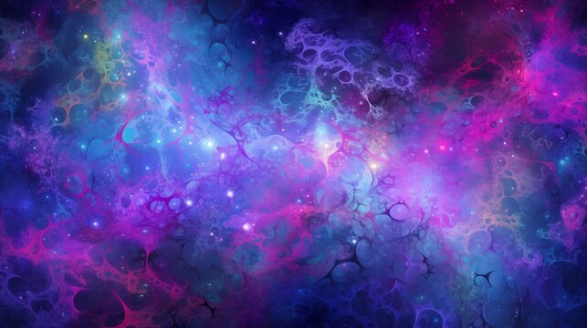 Blue Azure Pink Purple Magenta Nebula Space Abstract Wallpaper, Atmospheric Ambience
