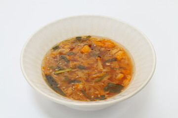 海鮮だしのキムチスープ