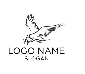 pounce flying eagle logo