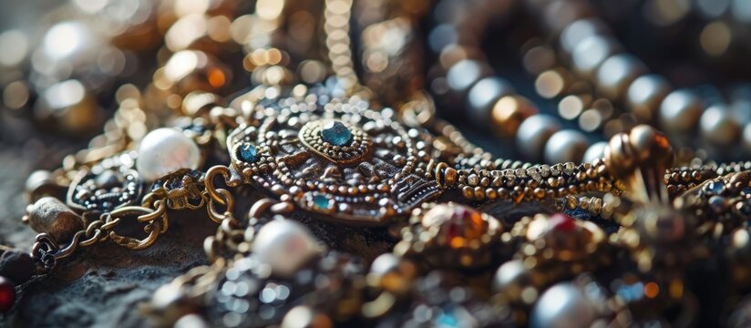 Office-based female jewelry designer