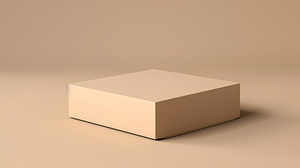 Simple product booth, podium, stage, product commercial photography background, cosmetics booth, 3D rendering