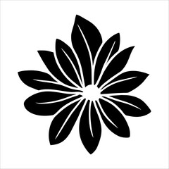 Hand drawn simple flower illustration