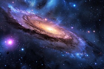 Naklejka na ściany i meble galaxy space universe andromeda stars
