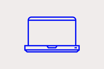 Fototapeta premium laptop illustration. Vector illustration in flat style design. 