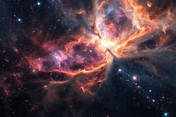 Fototapeta premium stars forming region in space