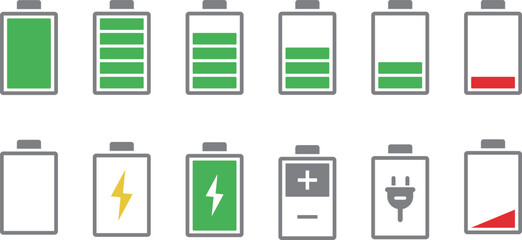 カラーの充電マークセット