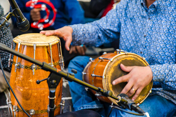 Fototapeta premium Traditional Indian drums close up