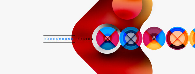 Circle pattern background. Abstract backgrounds bundle for wallpaper, banner, background, landing page, wall art, invitation, prints, posters