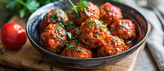 Tasty meatballs made with chickpea flour
