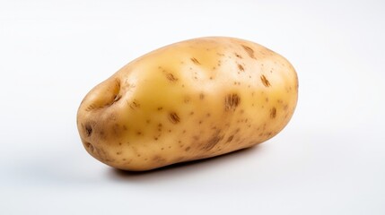 potato isolated on white background. Neural network AI generated art